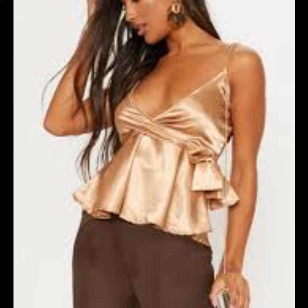Satin tank top